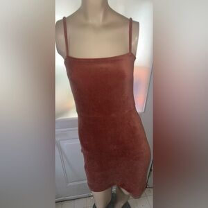 Large Dark pink Forever21 thin Strapped Midi Dress